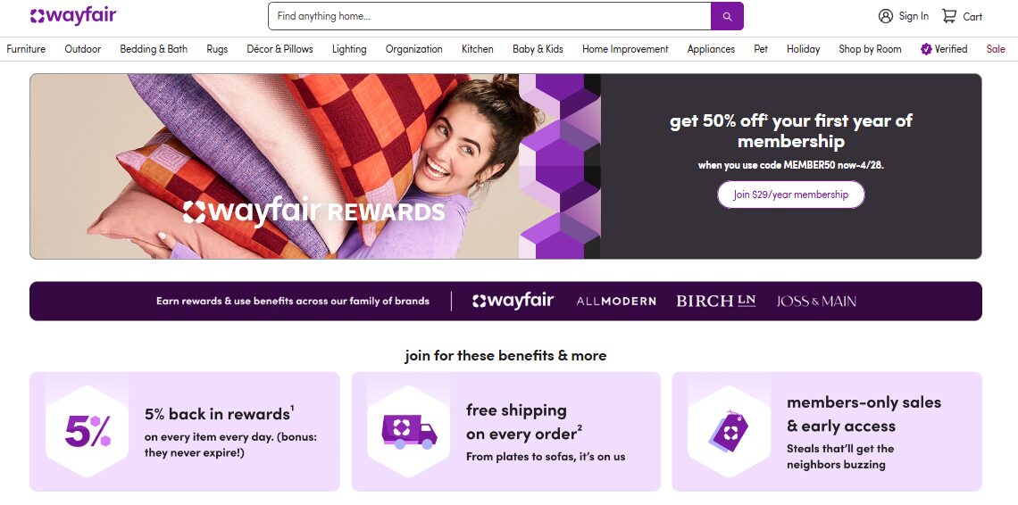 Wayfair US Based Company dropshipping