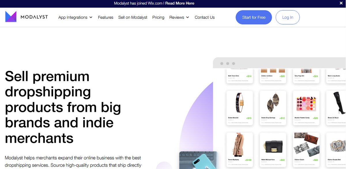 Modalyst dropsshipping supplier
